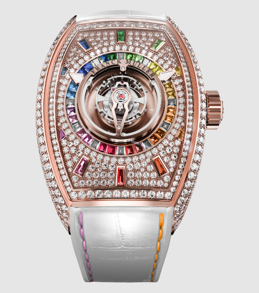 Best Franck Muller Curvex CX Grand Central Tourbillon Rainbow CX 36 T CTR D CD BAG RB 5N Replica Watch Best Franck Muller Curvex CX Grand Central Tourbillon Rainbow CX 36 T CTR D CD BAG RB 5N Replica Watch